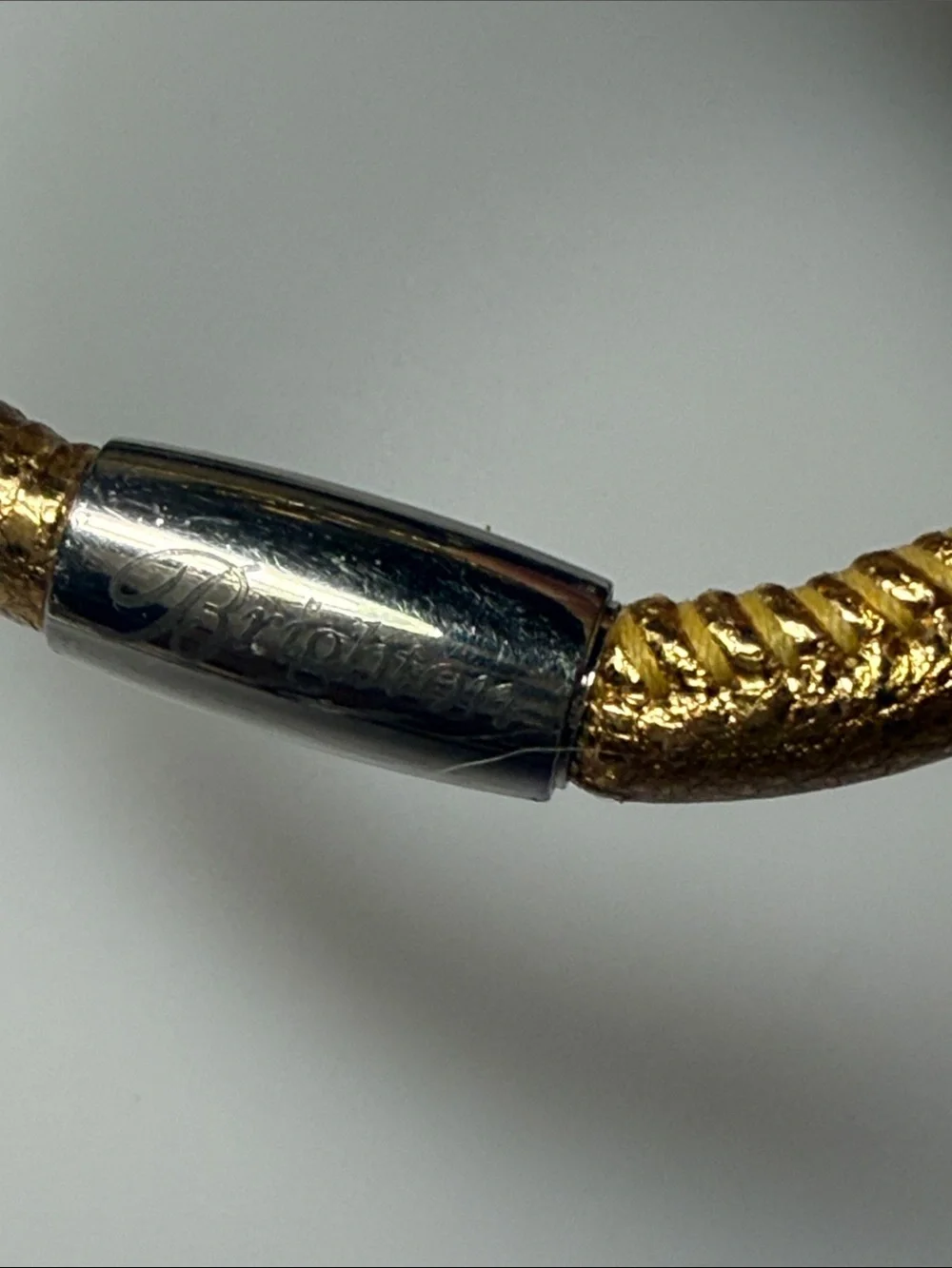 Brighton Woodstock Single Gold and Silver Bracelet